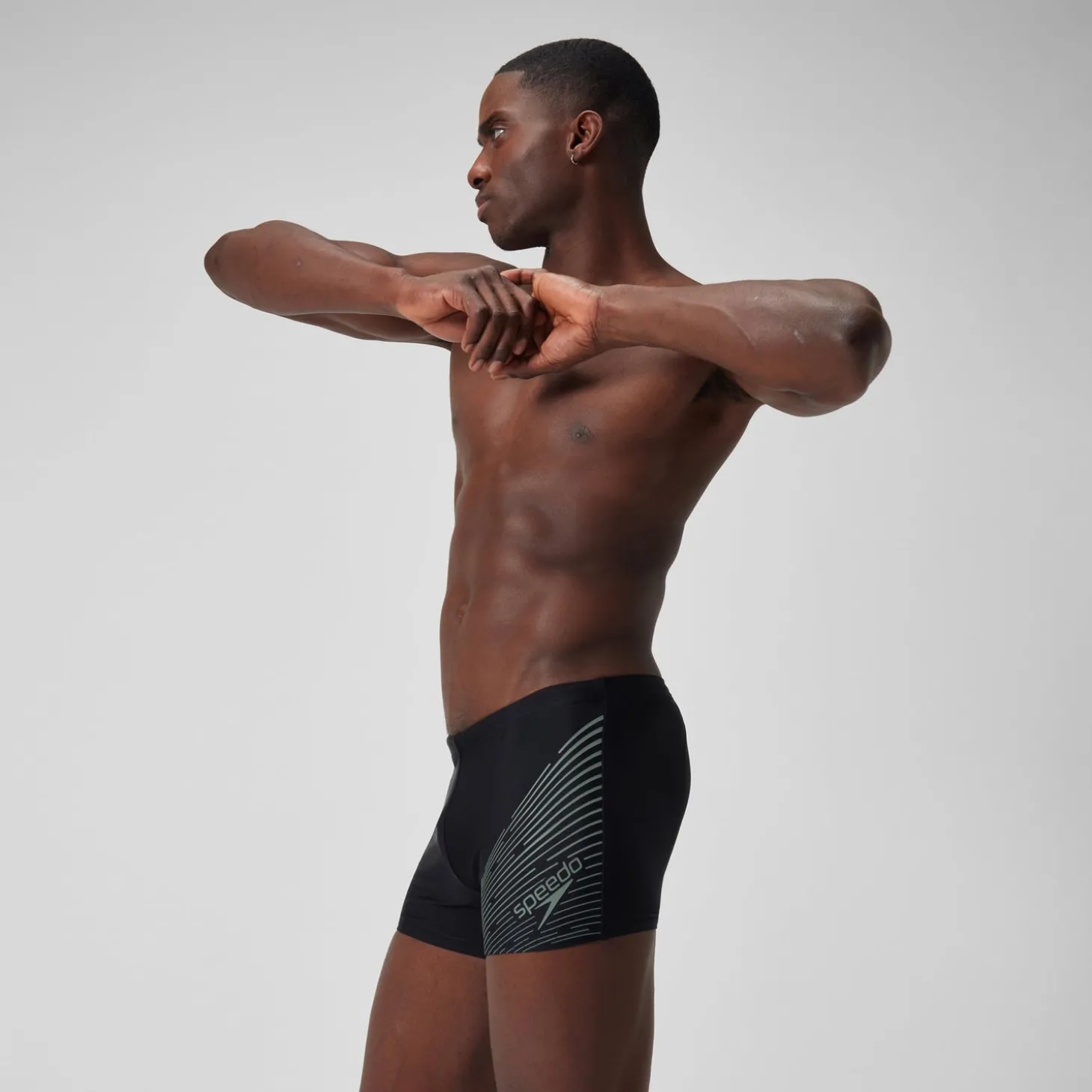 Short de bain Hommes Medley Logo pour Hommes Noir/Vert campagne