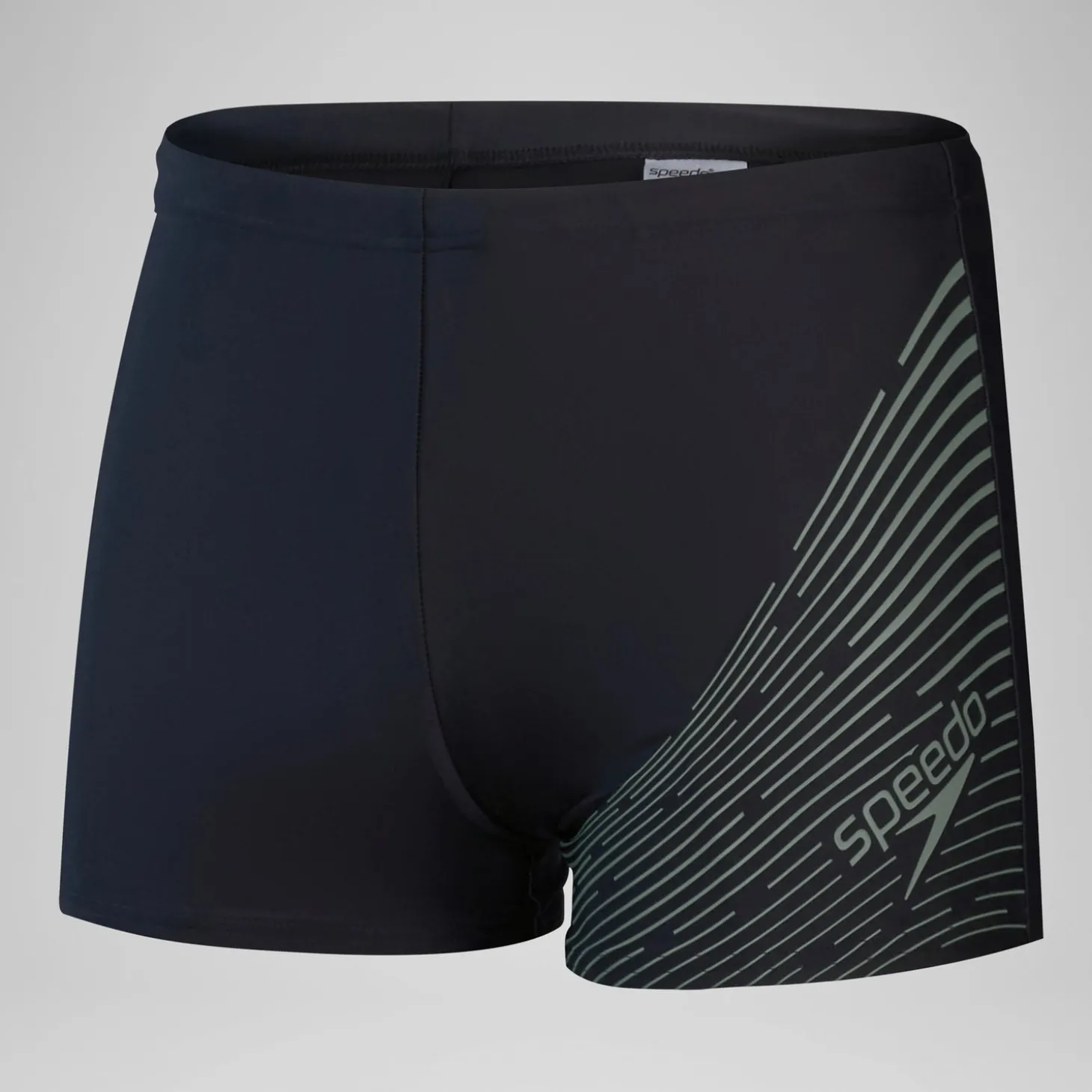 Short de bain Hommes Medley Logo pour Hommes Noir/Vert campagne