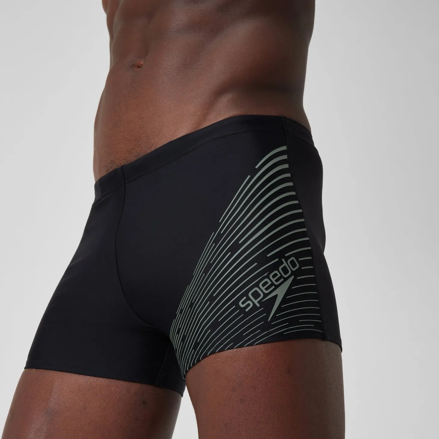 Short de bain Hommes Medley Logo pour Hommes Noir/Vert campagne