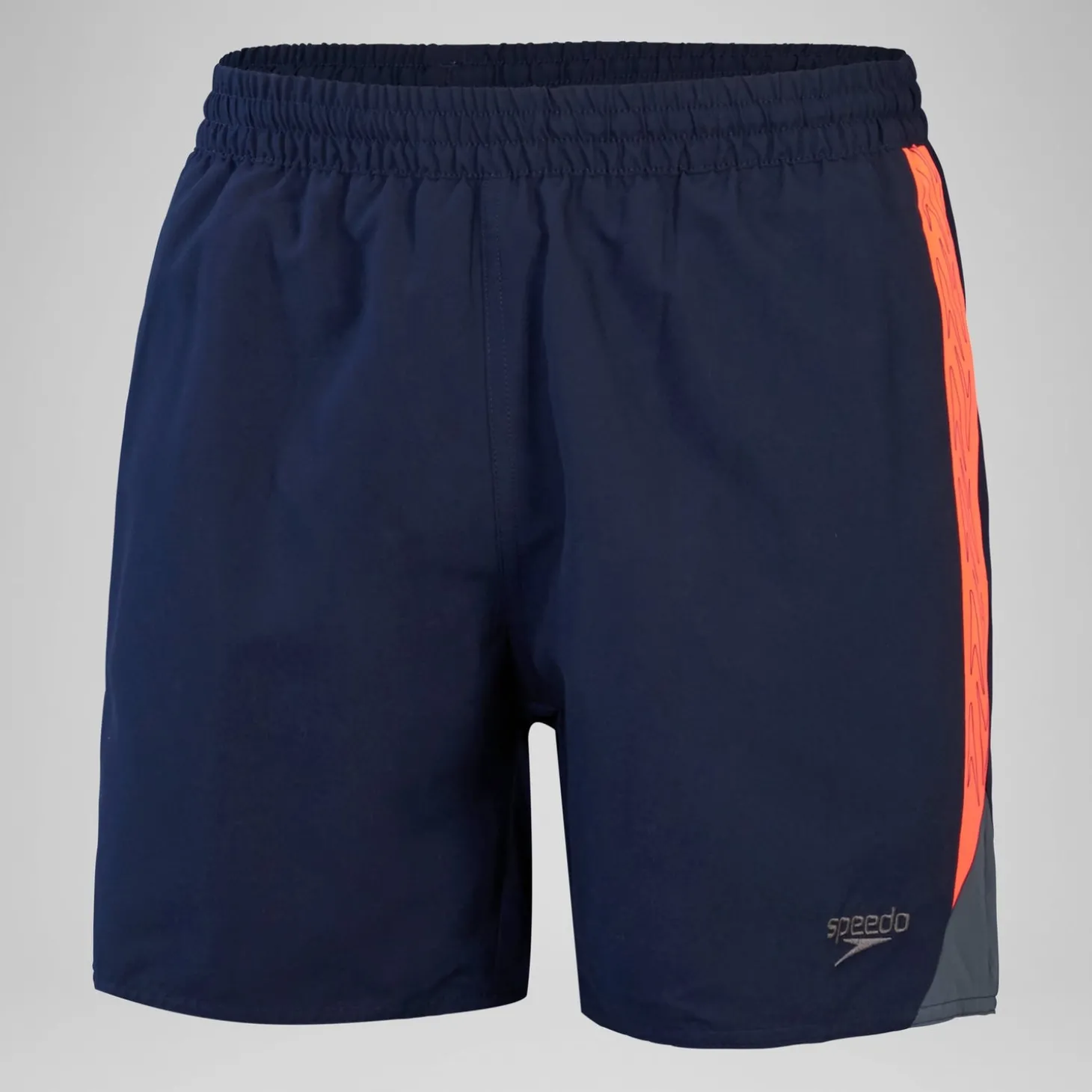 Short de bain Hyperboom Splice 16" pour Hommes Bleu Marine/Rouge