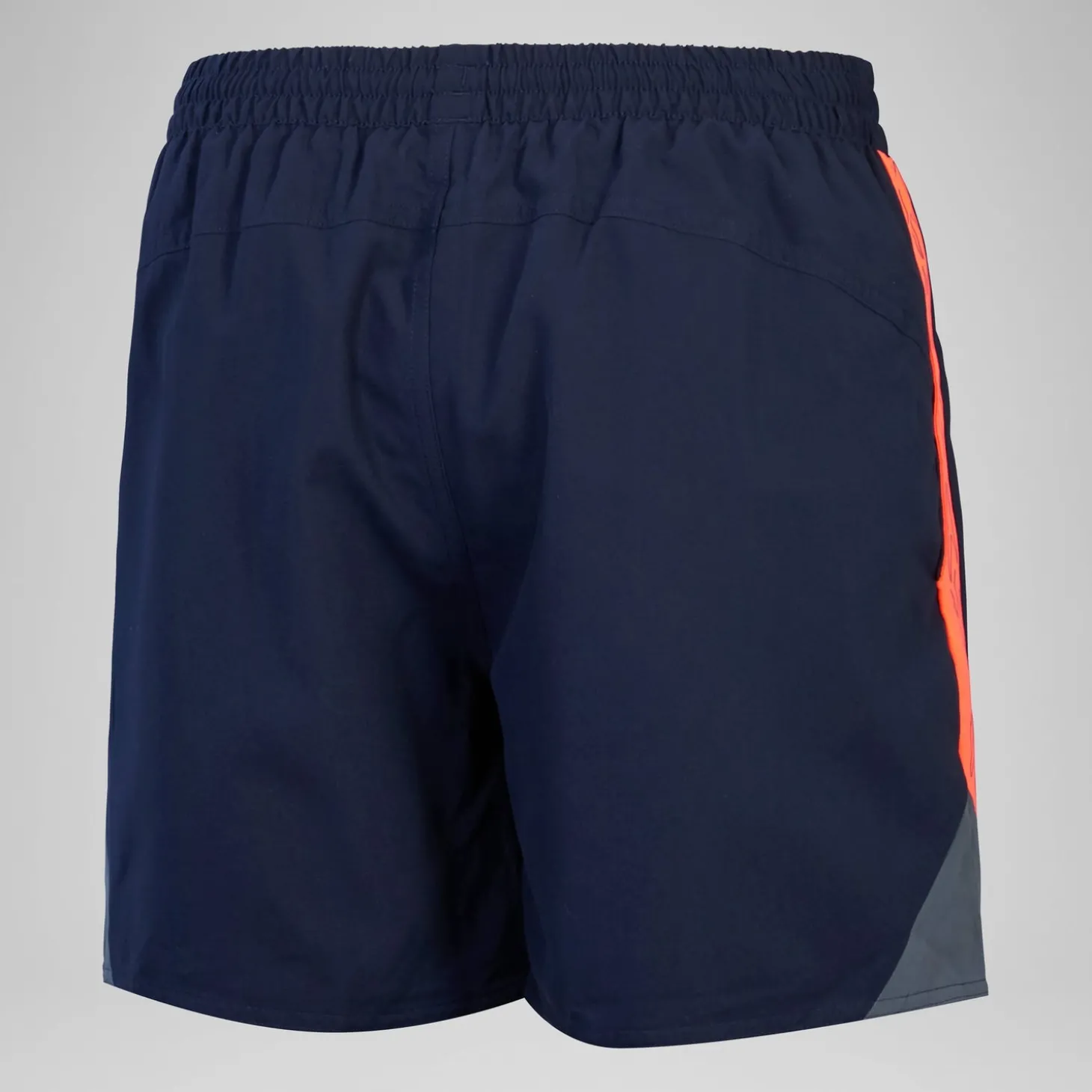Short de bain Hyperboom Splice 16" pour Hommes Bleu Marine/Rouge