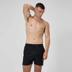 Short de bain Redondo Edge uni 40 cm, hommes, noir