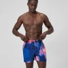 Short de bain Redondo Edge imprimé 40 cm, hommes, bleu/rose