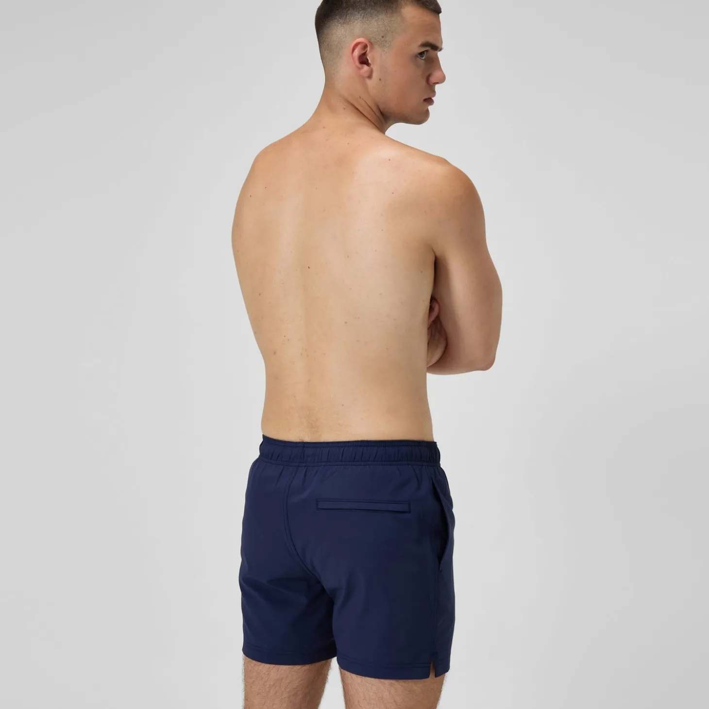 Short de bain Redondo Edge uni 40 cm, hommes, bleu marine