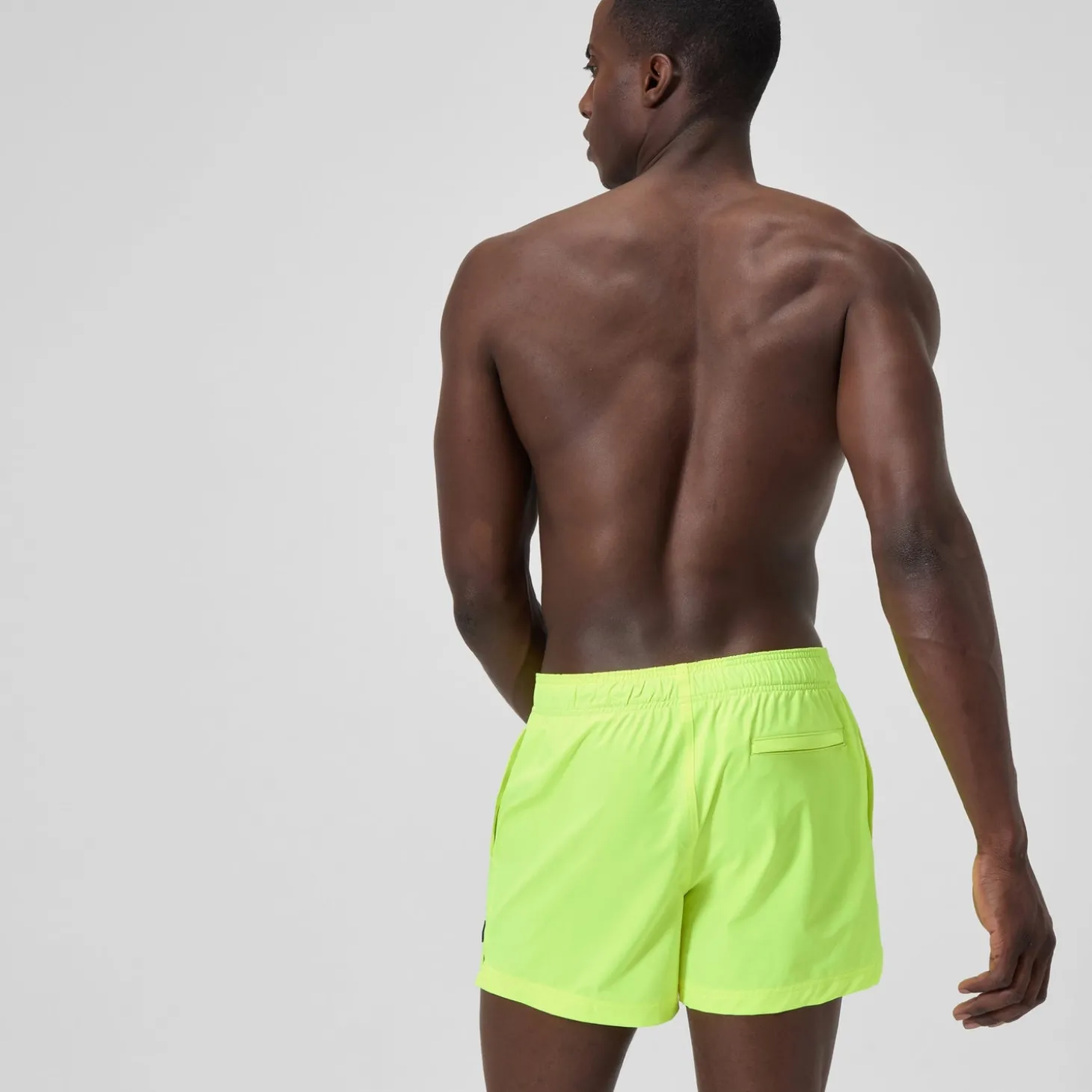 Short de bain Redondo Edge uni 35 cm, hommes, jaune