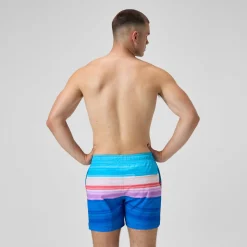 Short de bain Redondo Edge imprimé 40 cm, hommes, bleu/rose