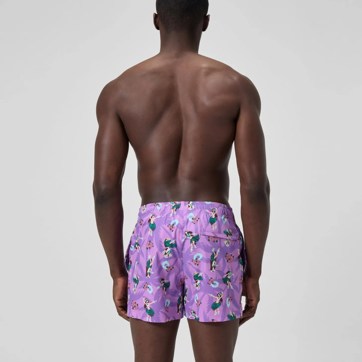 Short de bain Redondo Edge imprimé 35 cm, hommes, rose