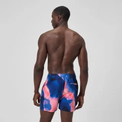Short de bain Redondo Edge imprimé 40 cm, hommes, bleu/rose