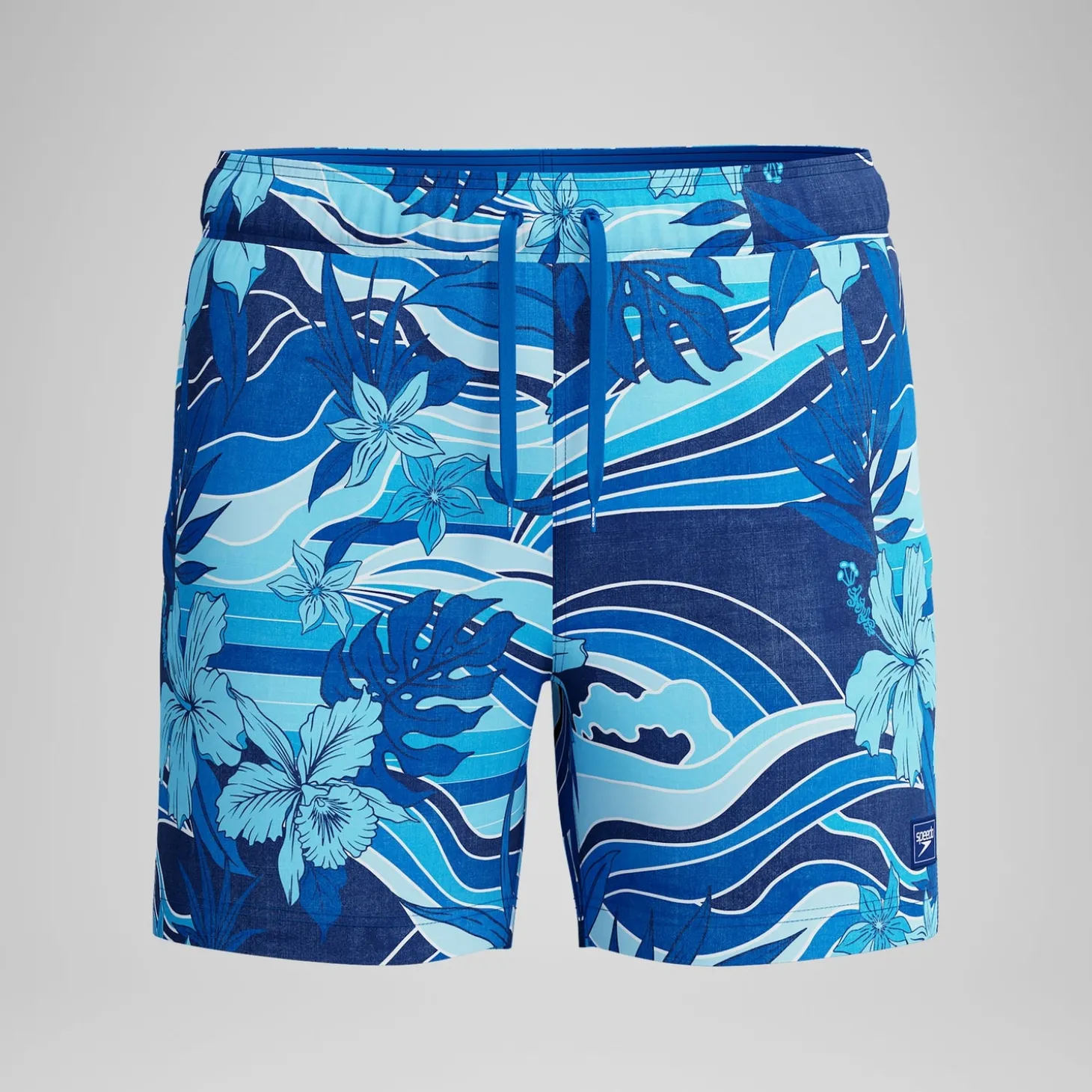 Short de bain Redondo Edge imprimé 40 cm, hommes, bleu marine/bleu