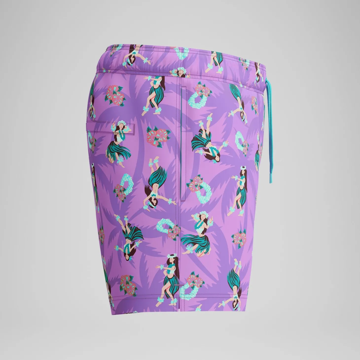 Short de bain Redondo Edge imprimé 35 cm, hommes, rose