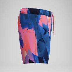 Short de bain Redondo Edge imprimé 40 cm, hommes, bleu/rose