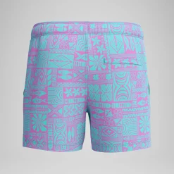 Short de bain Redondo Edge imprimé 35 cm, hommes, rose/bleu