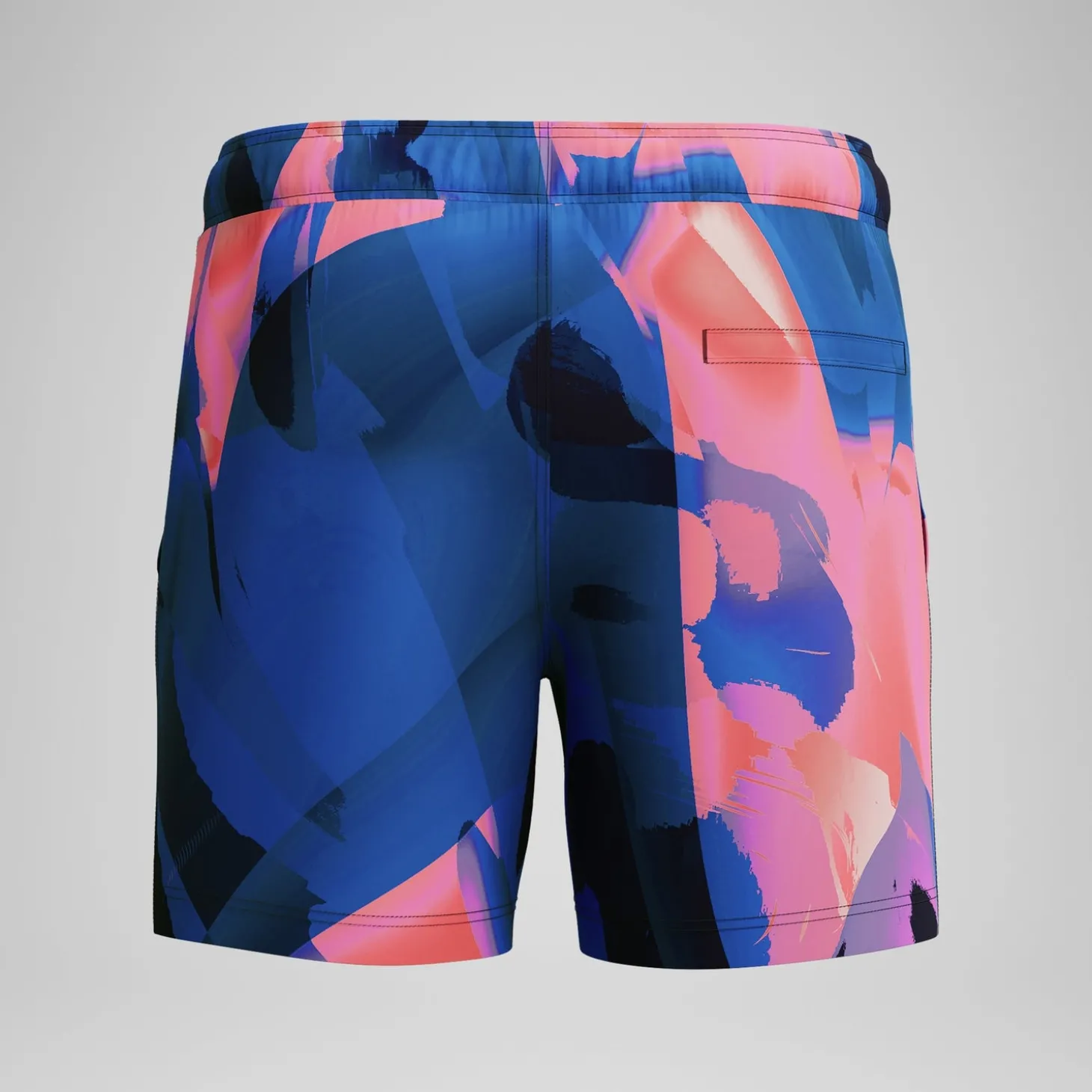 Short de bain Redondo Edge imprimé 40 cm, hommes, bleu/rose