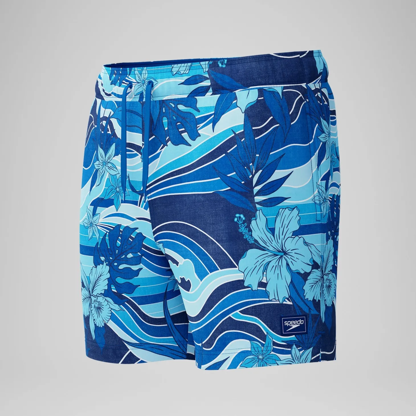 Short de bain Redondo Edge imprimé 40 cm, hommes, bleu marine/bleu