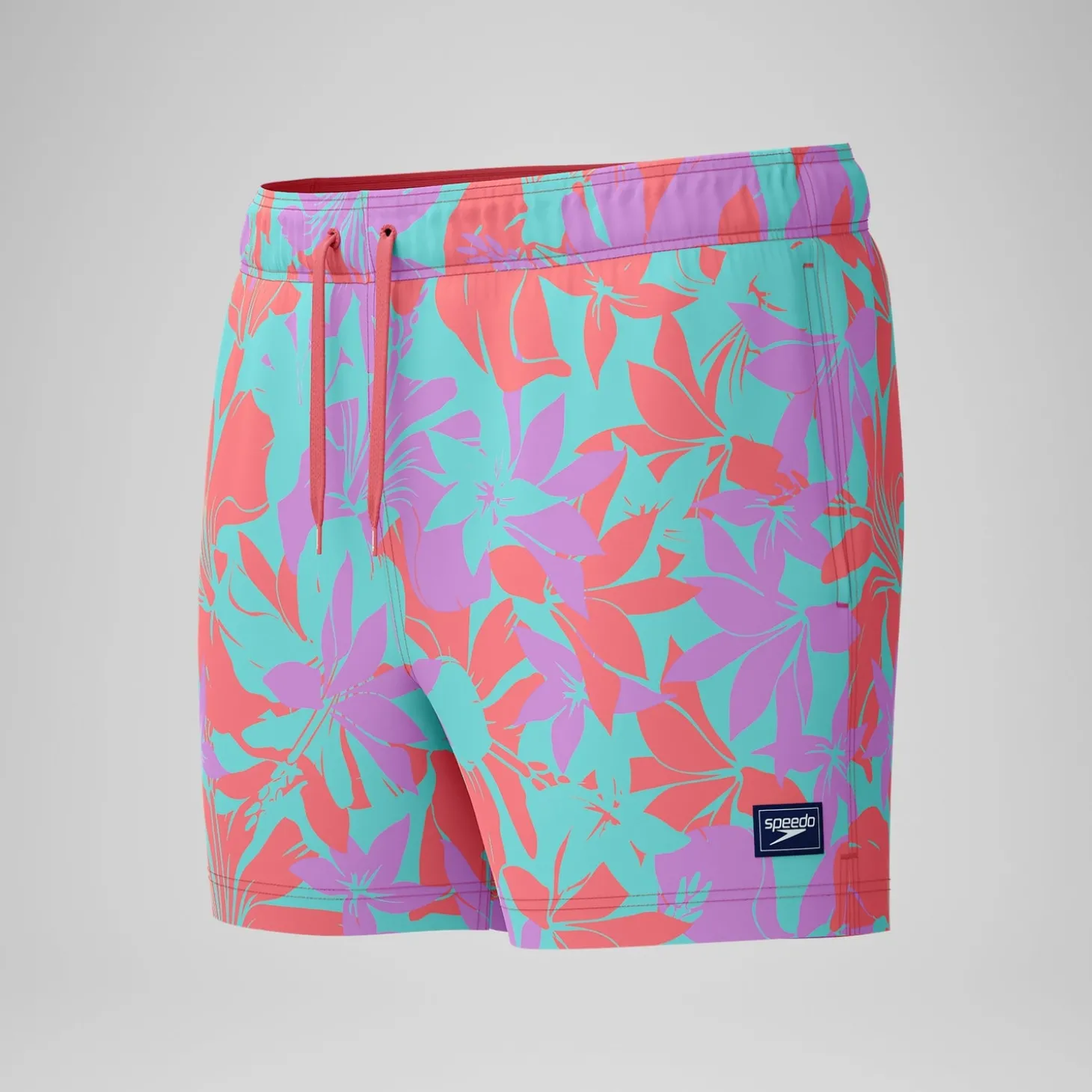 Short de bain Redondo Edge imprimé 35 cm, hommes, rose/orange