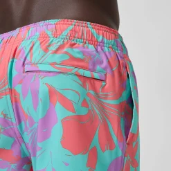 Short de bain Redondo Edge imprimé 35 cm, hommes, rose/orange