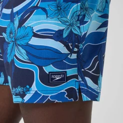 Short de bain Redondo Edge imprimé 40 cm, hommes, bleu marine/bleu