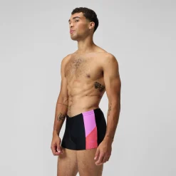 Shorts de bain homme Dive noir/orange