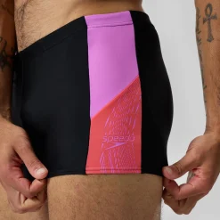 Shorts de bain homme Dive noir/orange