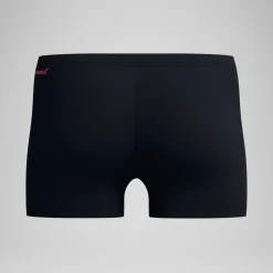 Shorts de bain homme imprimé Duo Logo noir/orange