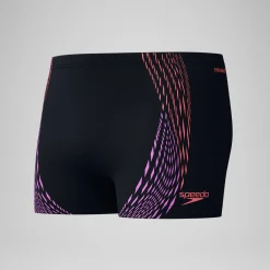 Shorts de bain homme imprimé Duo Logo noir/orange
