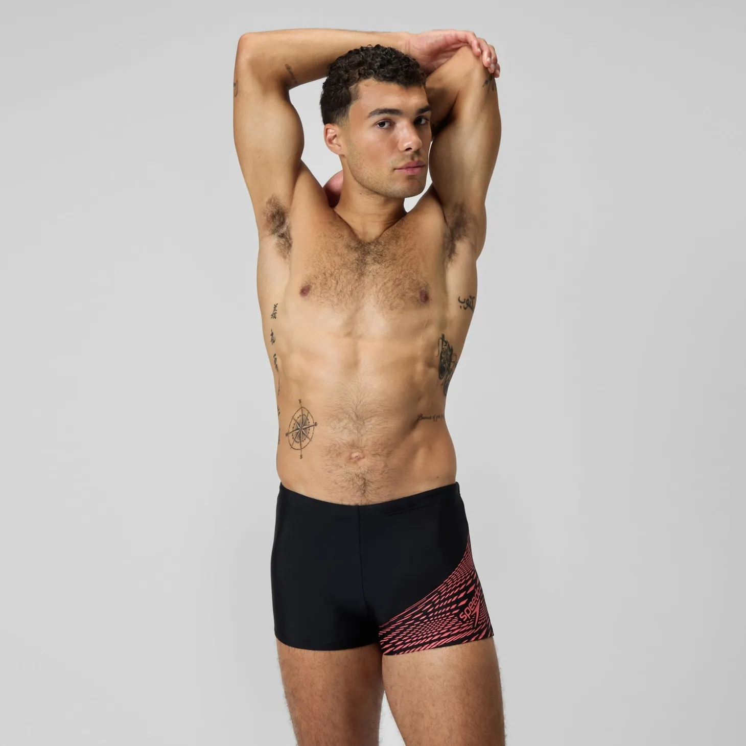 Shorts de bain homme Medley Logo orange