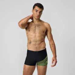 Shorts de bain homme Medley Logo jaune