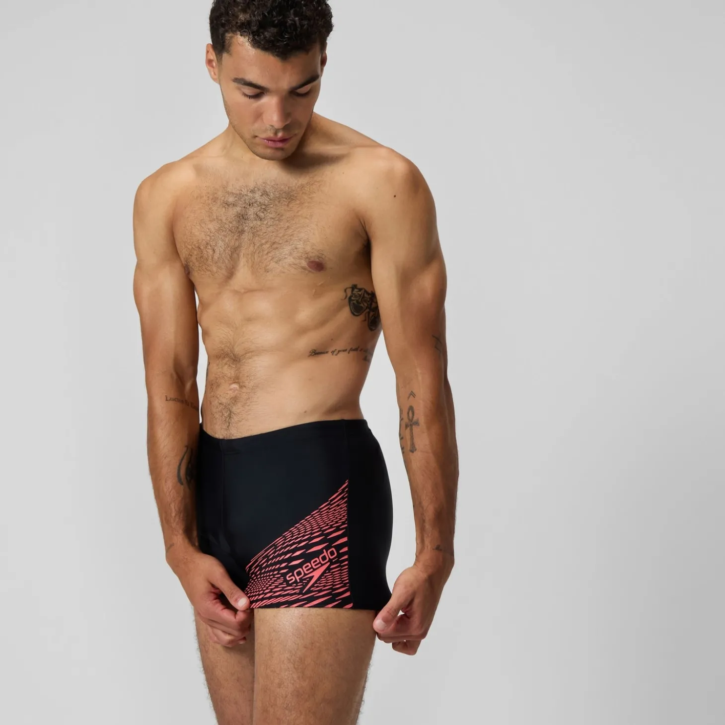 Shorts de bain homme Medley Logo orange