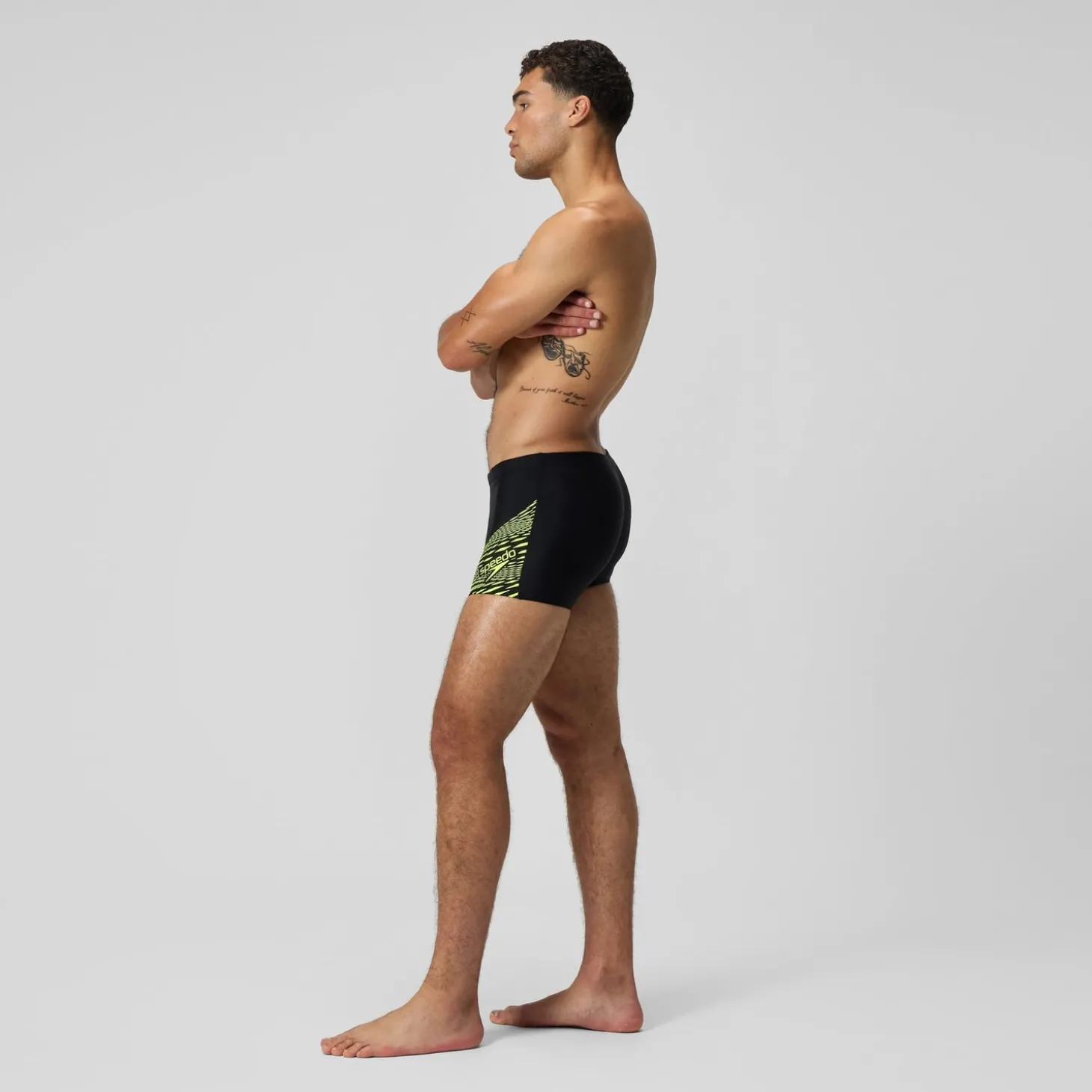 Shorts de bain homme Medley Logo jaune