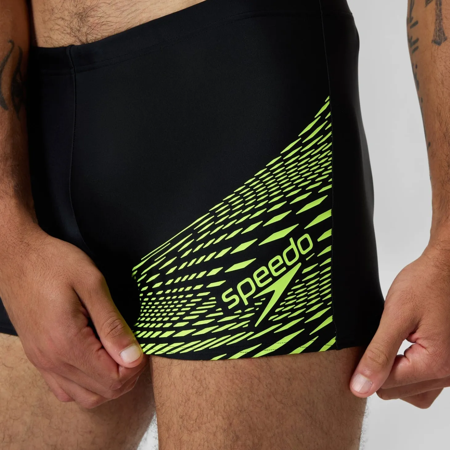 Shorts de bain homme Medley Logo jaune
