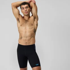 Shorts de bain homme Tech Panel noir/bleu