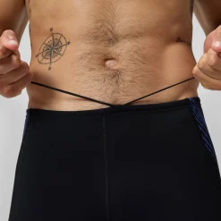 Shorts de bain homme Tech Panel noir/bleu