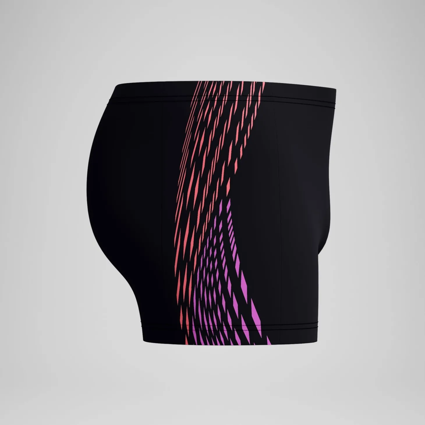 Shorts de bain homme Tech Panel noir/orange
