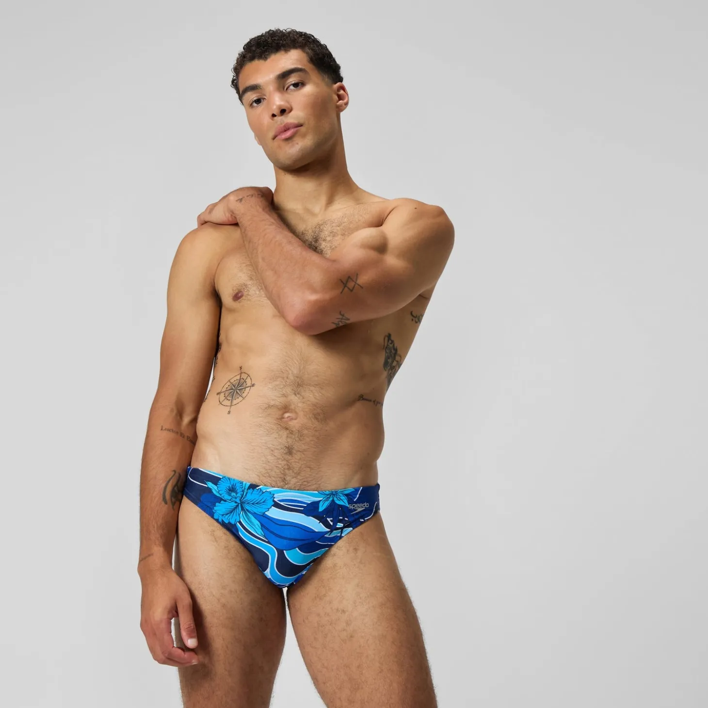 Slip Beachstar 5 cm, hommes, bleu