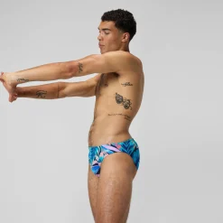 Slip Beachstar 5 cm, hommes, bleu/rose