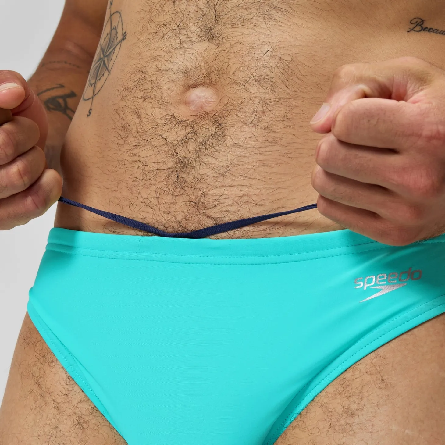 Slip Beachstar 5 cm, hommes, turquoise