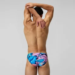 Slip Beachstar 5 cm, hommes, bleu/rose