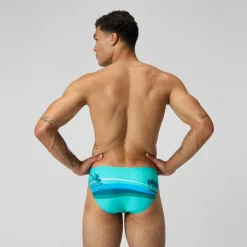 Slip Beachstar 5 cm, hommes, turquoise
