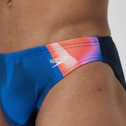 Slip Beachstar 5 cm, hommes, bleu/rose