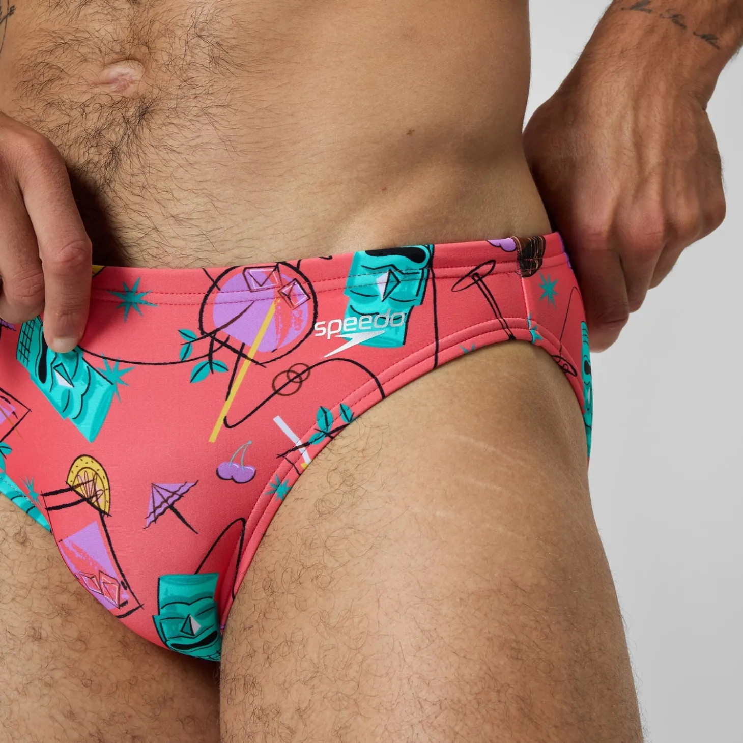 Slip Beachstar 5 cm, hommes, orange