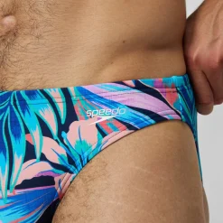 Slip Beachstar 5 cm, hommes, bleu/rose