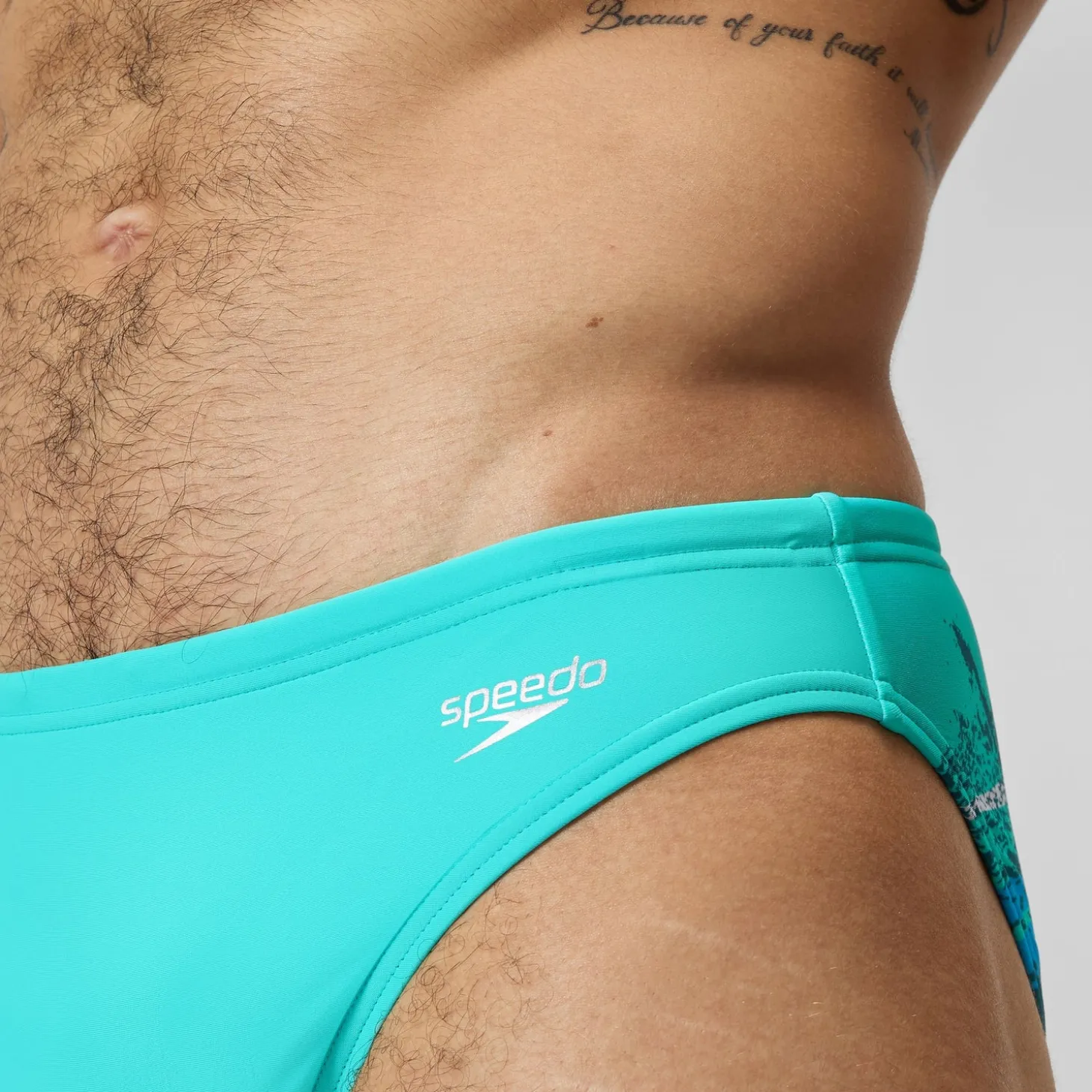 Slip Beachstar 5 cm, hommes, turquoise