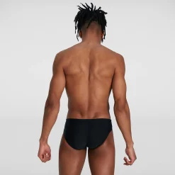 Slip de bain Allover Homme 7 cm noir/gris