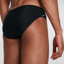 Slip de bain Allover Homme 7 cm noir/gris