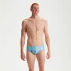 Slip de bain Club Training homme 8 cm Allover Digital Bleu