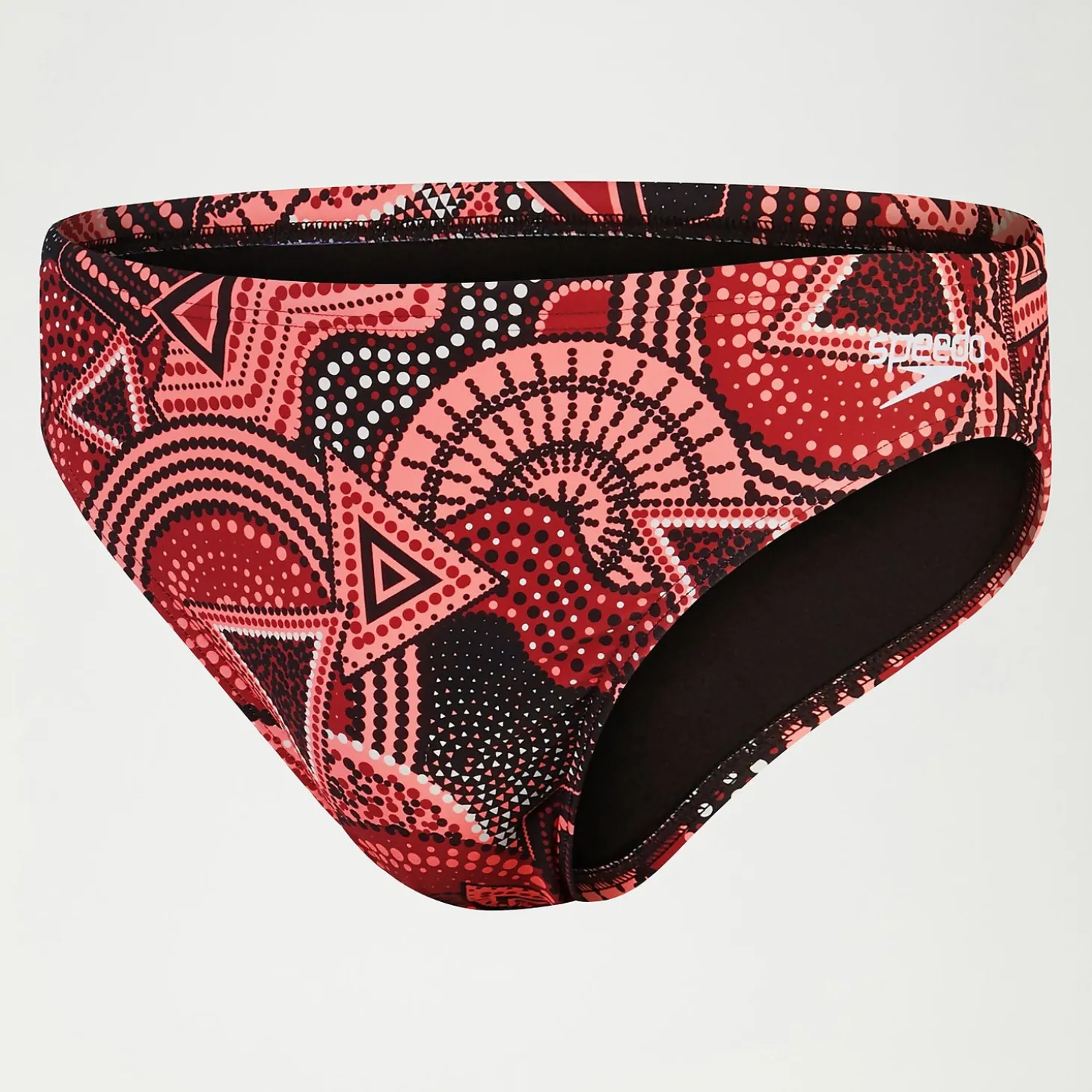 Slip de bain Escape Homme 5 cm sang de bœuf/corail