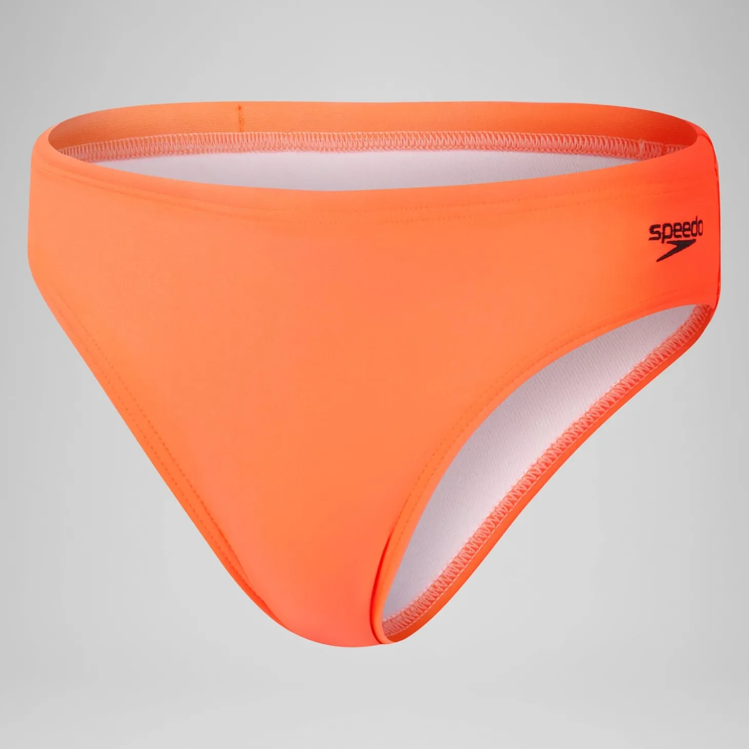 Slip de bain garçon - Logo 6,5 cm pour Garçons Rouge sirène/Noir