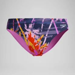 Slip de bain Garçon Club Training 6,5 cm imprimé noir/rose
