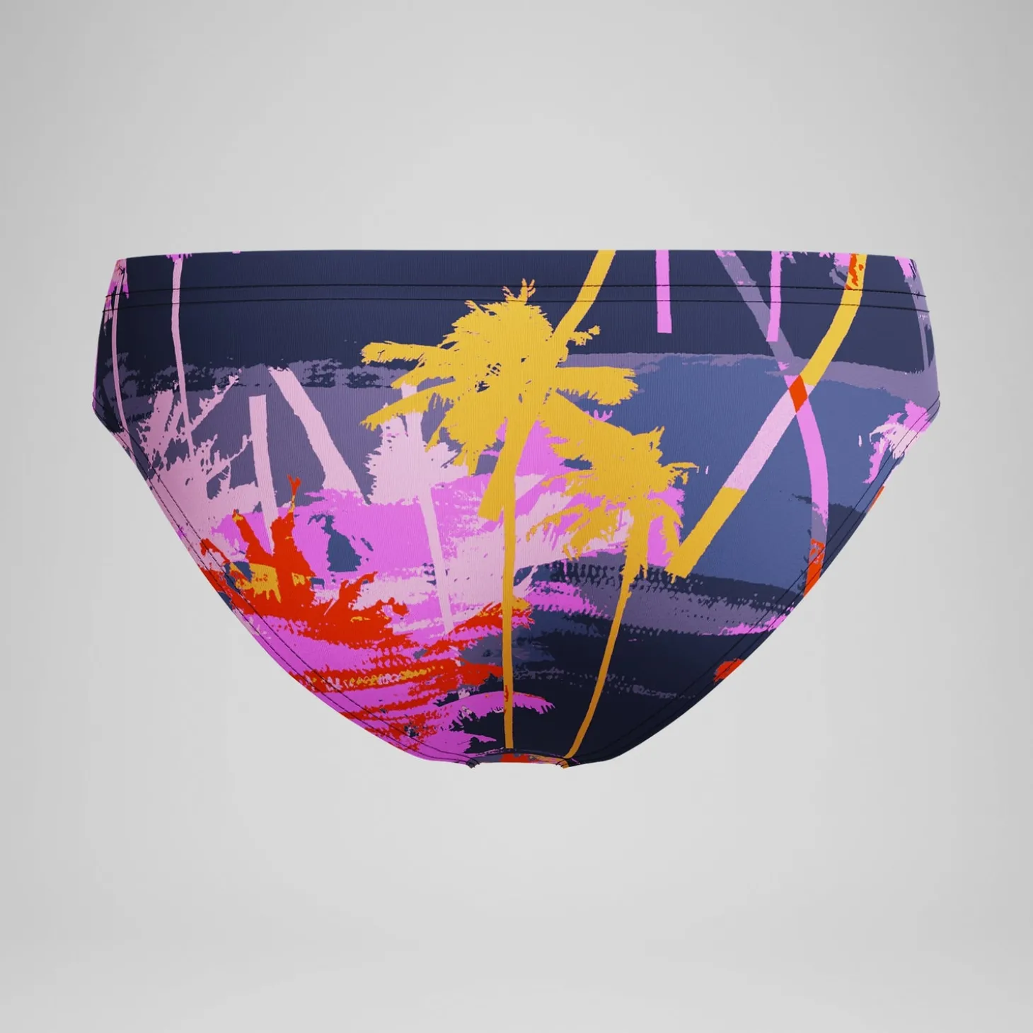 Slip de bain Garçon Club Training 6,5 cm imprimé noir/rose