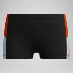 Slip de bain Garçon Endurance+ noir/blanc
